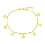 Elephant Charm Rolo Chain Anklet